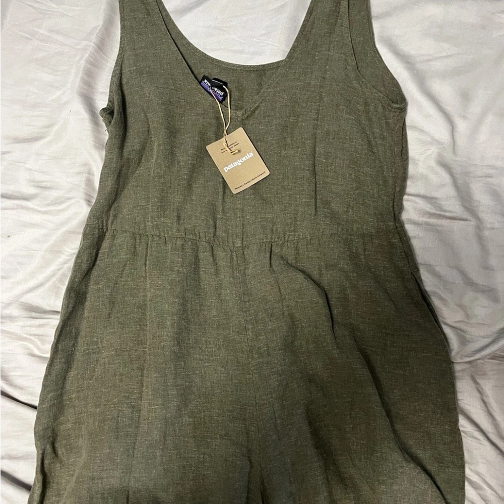 Patagonia River Rock Green Garden Island Jumpsuit NWT - Picture 2 of 2